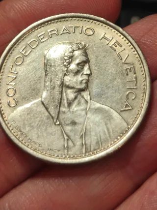 5 Francos Suiza 1968 Ceca B