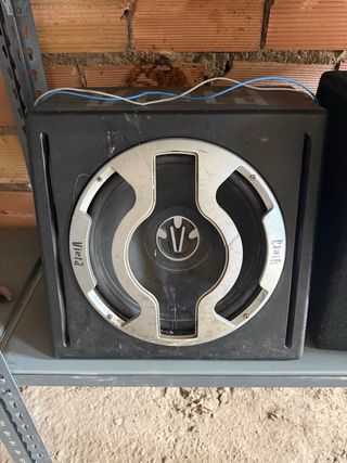 Subwoofer Vieta Negro/Plateado