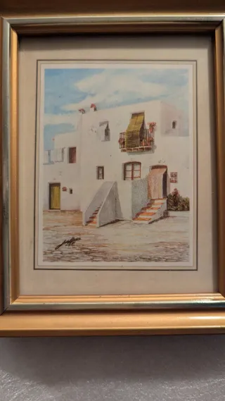 Cuadro decorativo casa blanca