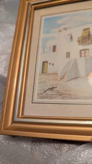 Cuadro decorativo casa blanca