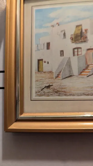 Cuadro decorativo casa blanca