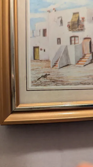 Cuadro decorativo casa blanca