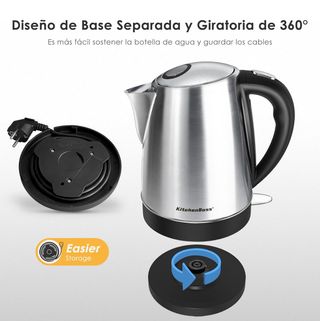 NUEVO Hervidor de Agua Eléctrico KitchenBoss 1.7L