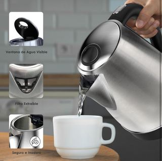 NUEVO Hervidor de Agua Eléctrico KitchenBoss 1.7L