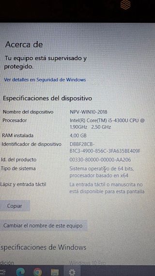 Portátil DELL E7240 plata