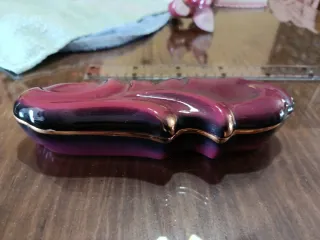 Candelabro y joyero de cerámica