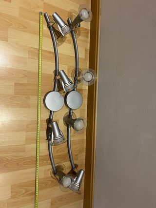 Lampada da soffitto moderna con 4 faretti orientabili