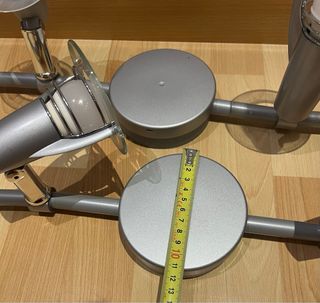 Lampada da soffitto moderna con 4 faretti orientabili