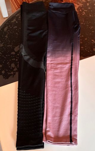 Pack 2 Leggings Push Up Negro y Rosa