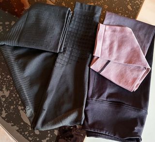 Pack 2 Leggings Push Up Negro y Rosa