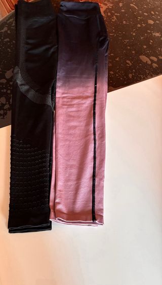 Pack 2 Leggings Push Up Negro y Rosa