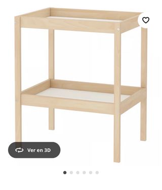 Cambiador de bebé de madera