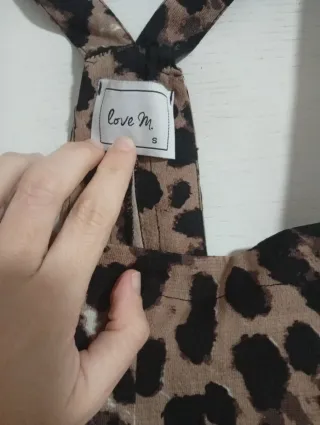 Peto corto mujer estampado leopardo