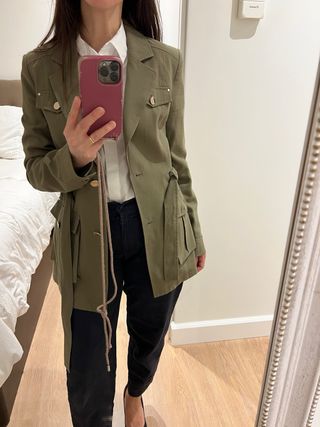 Blazer verde estilo militar Morgan