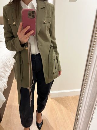 Blazer verde estilo militar Morgan