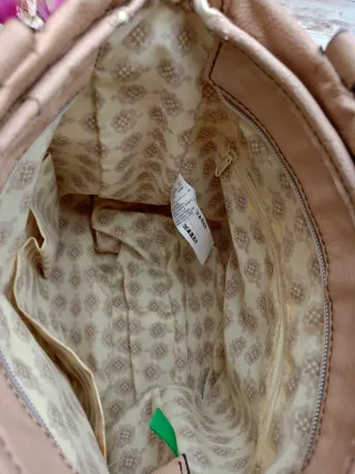 Bolso rosa palo, BENETTON.