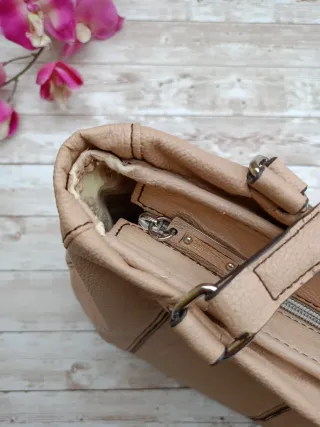 Bolso rosa palo, BENETTON.