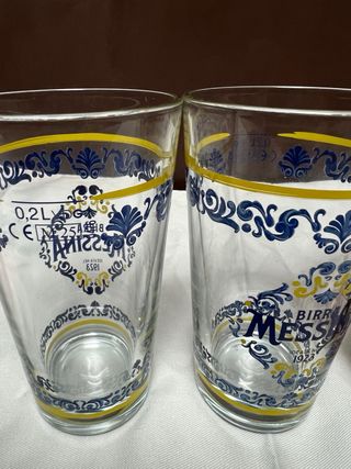 Set 4 Bicchieri Birra Messina 20cl Limited Edition