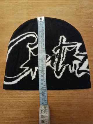 Cappello Corteiz nero con logo bianco