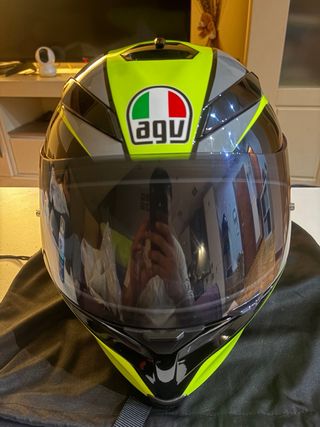 Casco AGV K5 S Negro Amarillo L