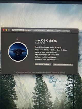 iMac 21,5” 2013 SSD 500GB 8GB RAM