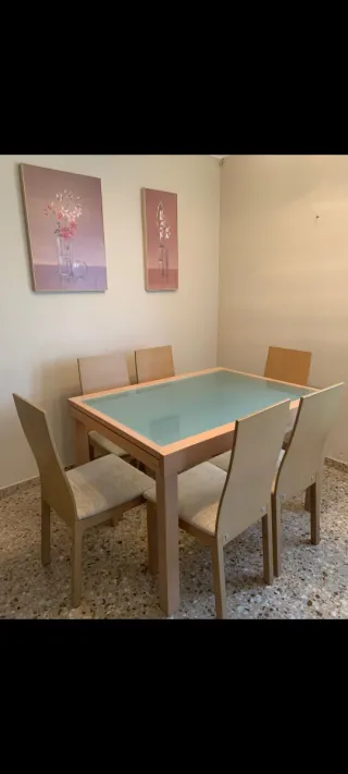 Mesa comedor y 6 sillas