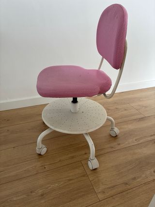 Silla estudio infantil rosa