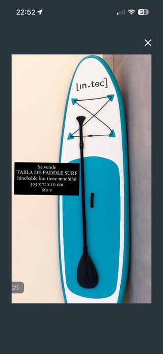 Tabla Paddle Surf Hinchable [in.tec]