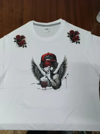 Camiseta Blanca Talla L hay tallas