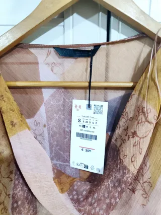 Vestido Zara Patchwork Boho Talla S