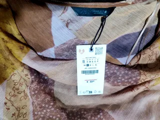 Vestido Zara Patchwork Boho Talla S