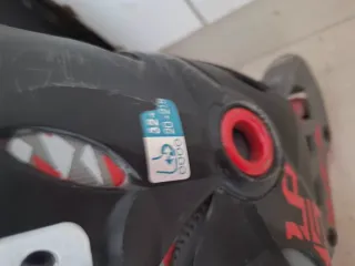 Patines en Línea Oxelo Negros y Rojos ajustable 32