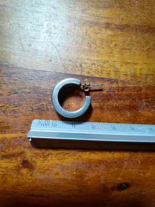 Pendientes Gruesos Aro Plata 925