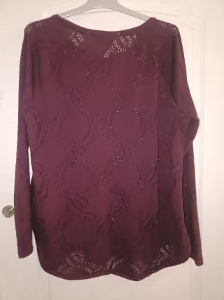 Jersey de manga larga diseño calado