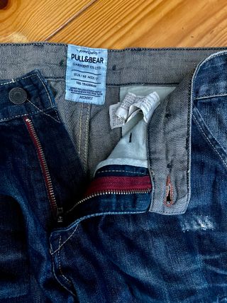 Pull&Bear Jeans Vintage Azul