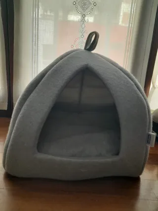 Cama Cueva para Gato/Perro Gris