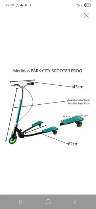 Patinete Park City Frog