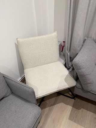 Sillón Sklum Beige y Negro