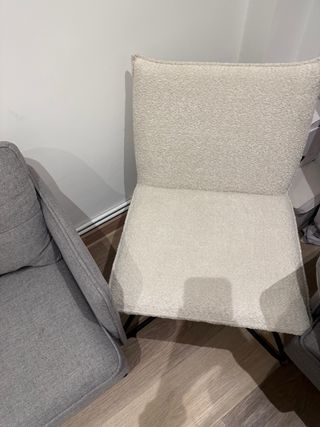 Sillón Sklum Beige y Negro