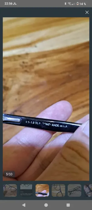 Gafas Tom Ford Negras Vintage