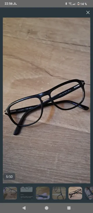 Gafas Tom Ford Negras Vintage