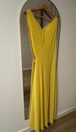 Vestido Etxart & Panno Gasa Amarillo
