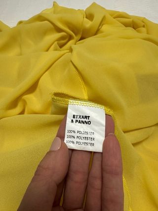 Vestido Etxart & Panno Gasa Amarillo