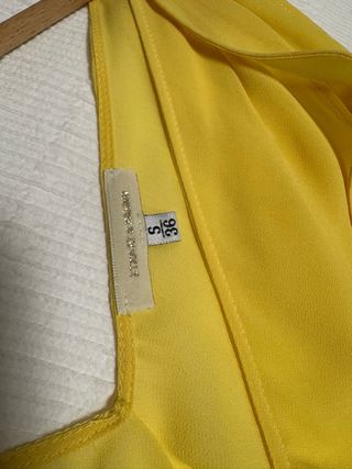 Vestido Etxart & Panno Gasa Amarillo