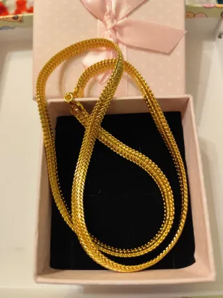 Collar oro 18 k liminado