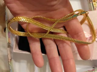 Collar oro 18 k liminado