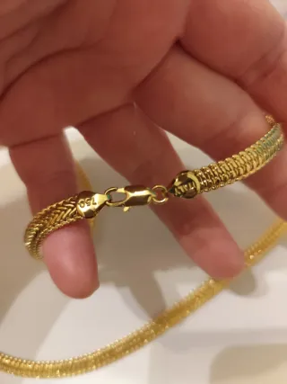 Collar oro 18 k liminado