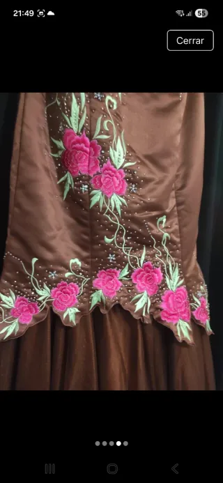 Vestido de fiesta largo T XL