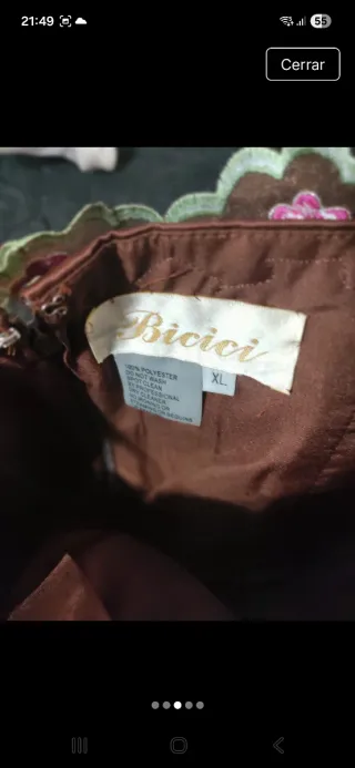 Vestido de fiesta largo T XL