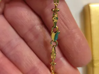 Collar de oro 18 k liminado